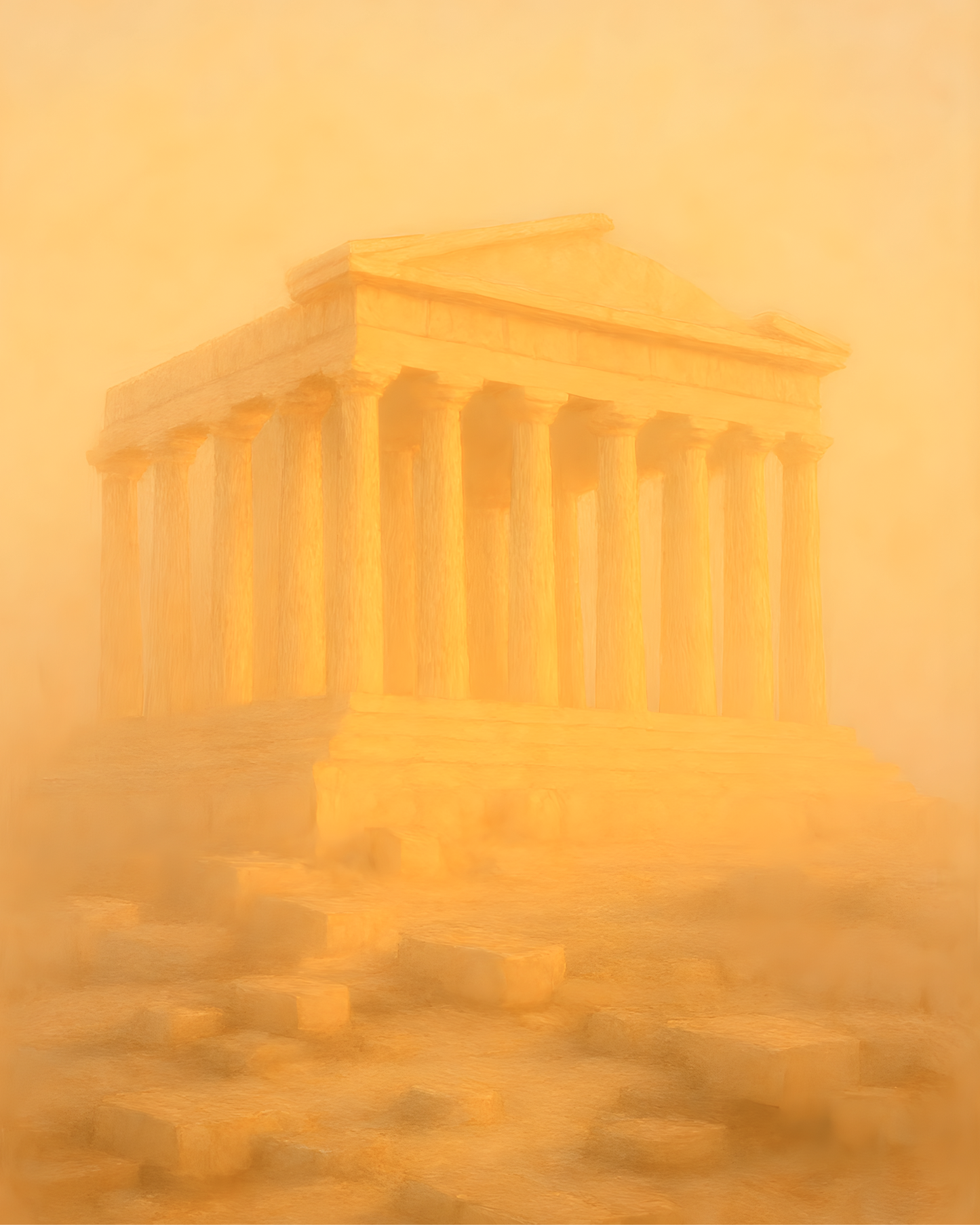 Dawn Over Athens Printable Wall Art | Instant Download