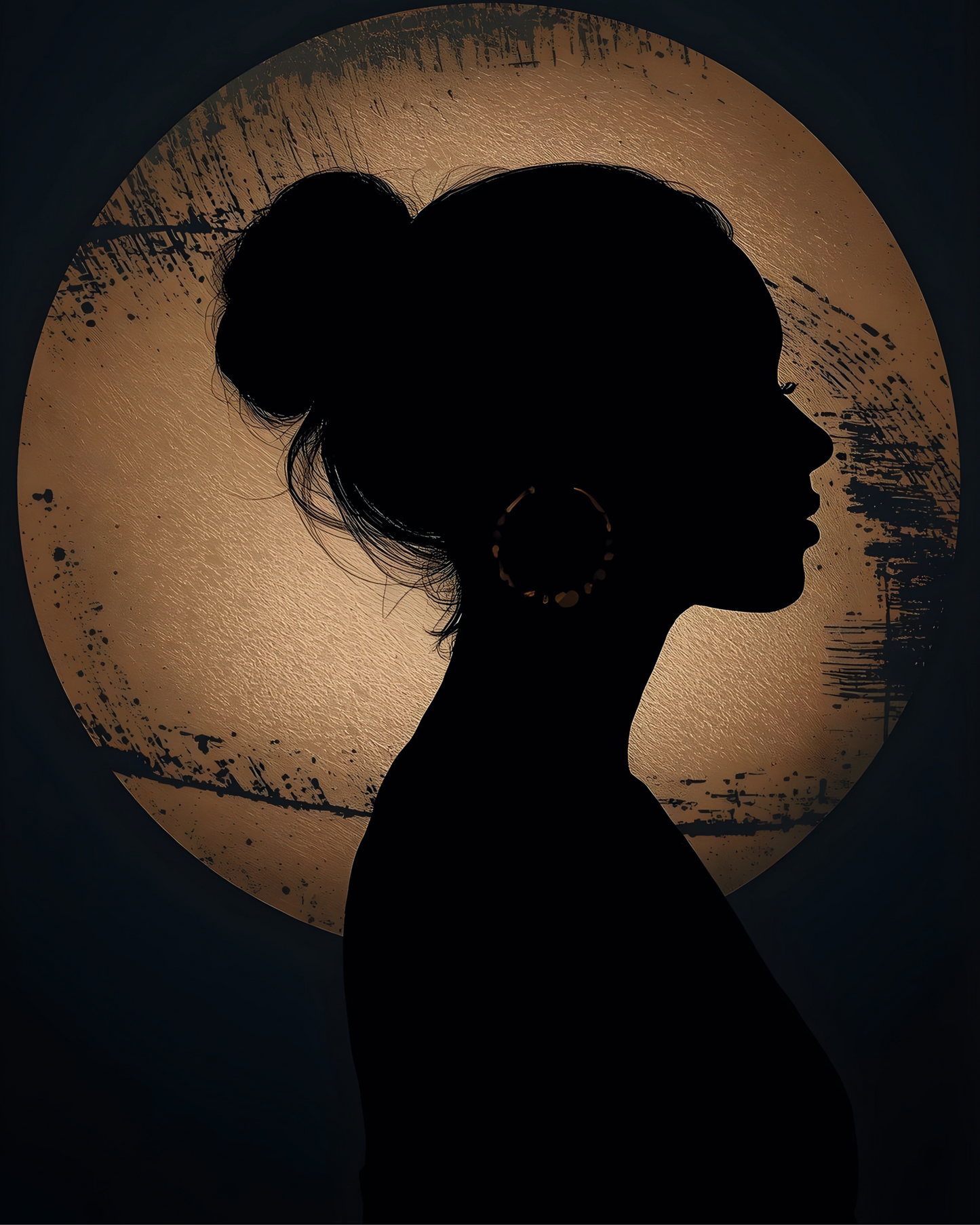 Moonlit Contour Printable Wall Art | Instant Download