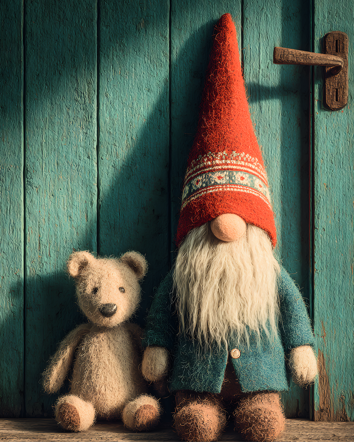 Printable wall art Sunlit Morning Gnome for living room UK home decor digital print