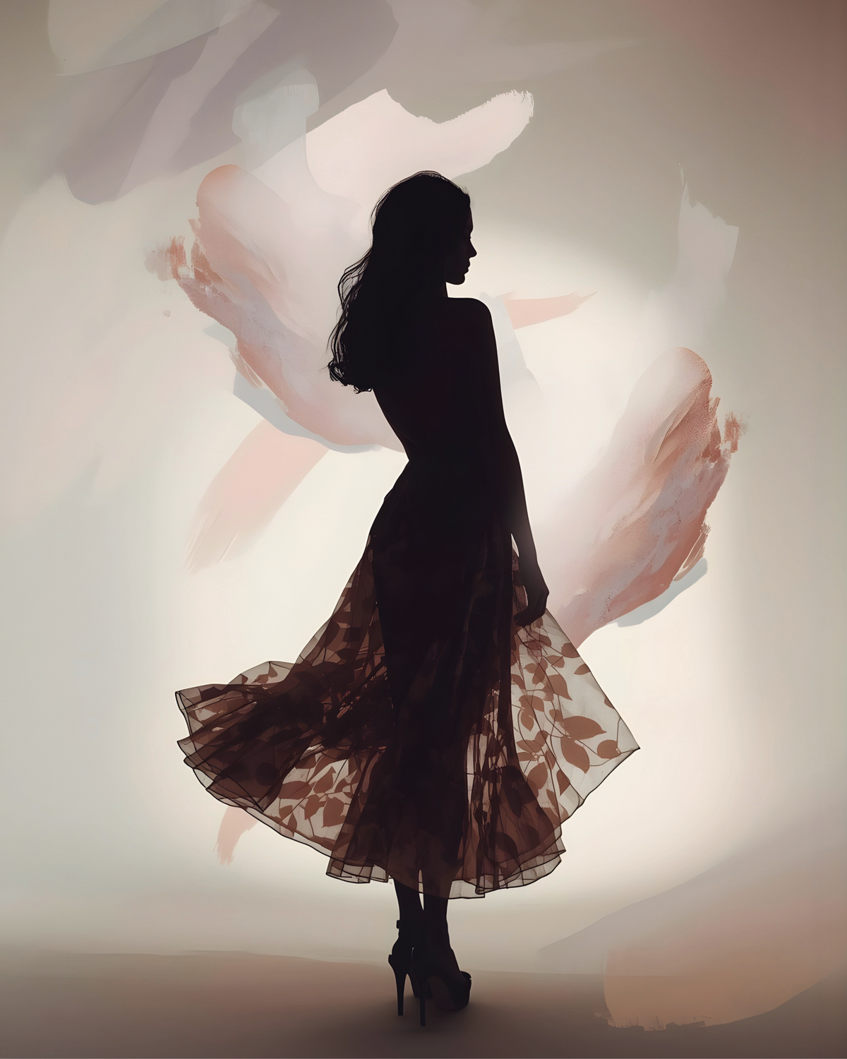 Printable wall art Twirl of Light for living room UK home decor digital print