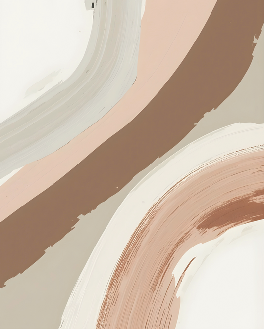 Curved Clay Lines Printable Wall Art | Instant Download