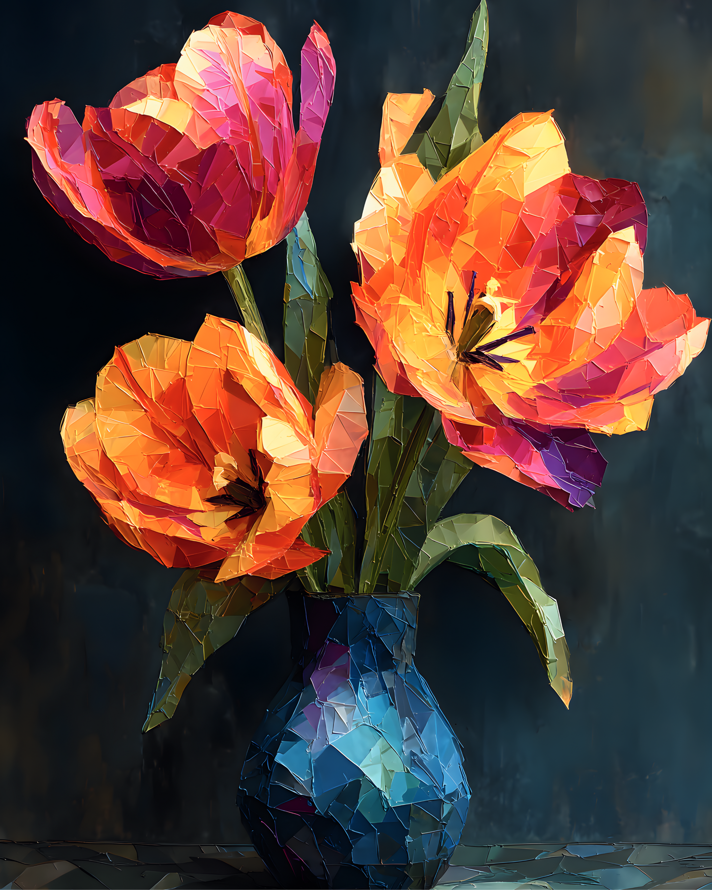 Electric Petals Printable Wall Art | Instant Download