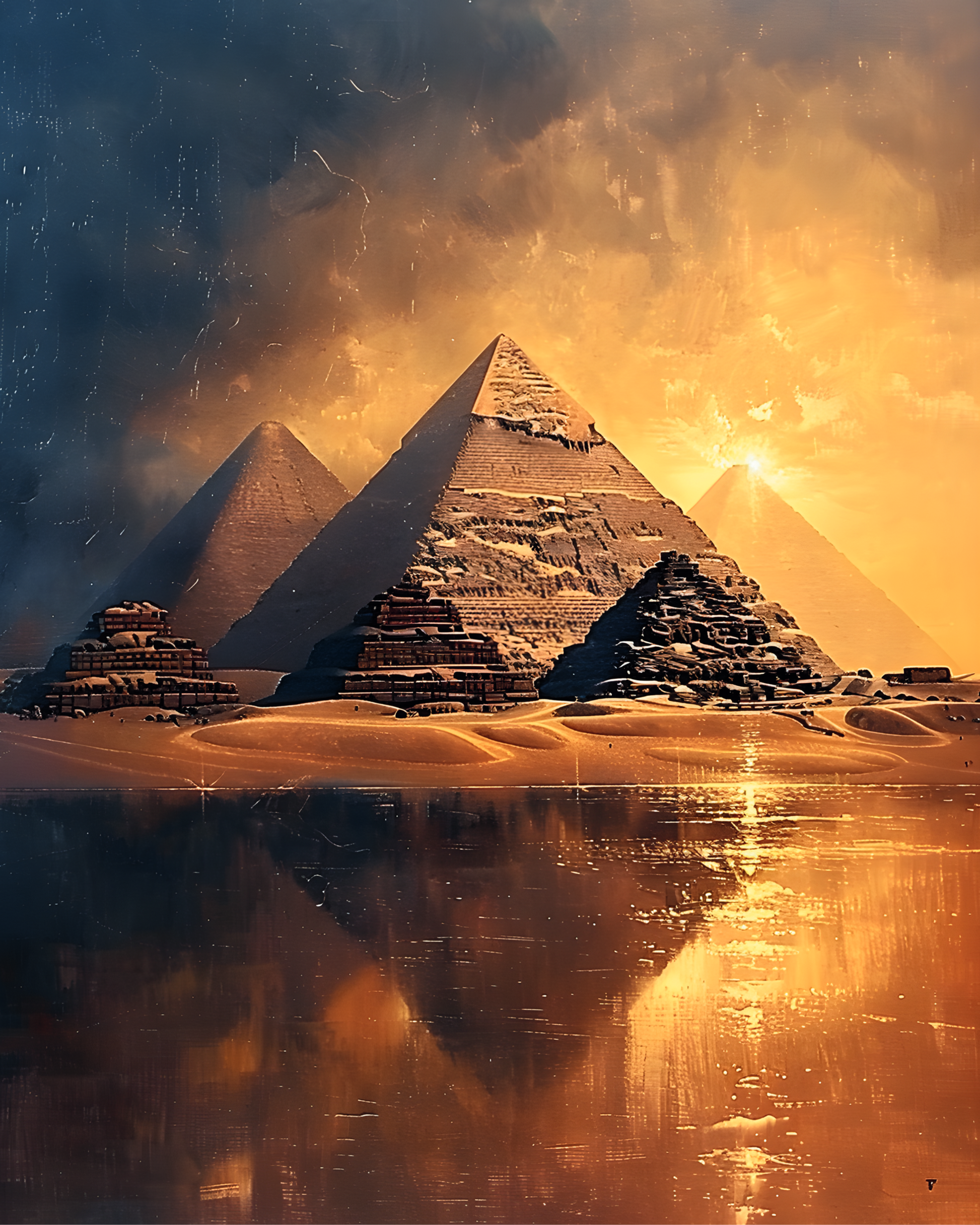 Printable wall art Eternal Guardians of the Desert for living room UK home decor digital print