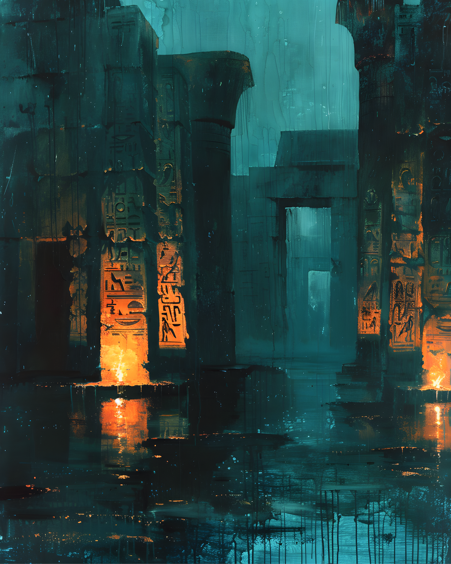 Murmurs of the Forgotten Temple Printable Wall Art | Instant Download