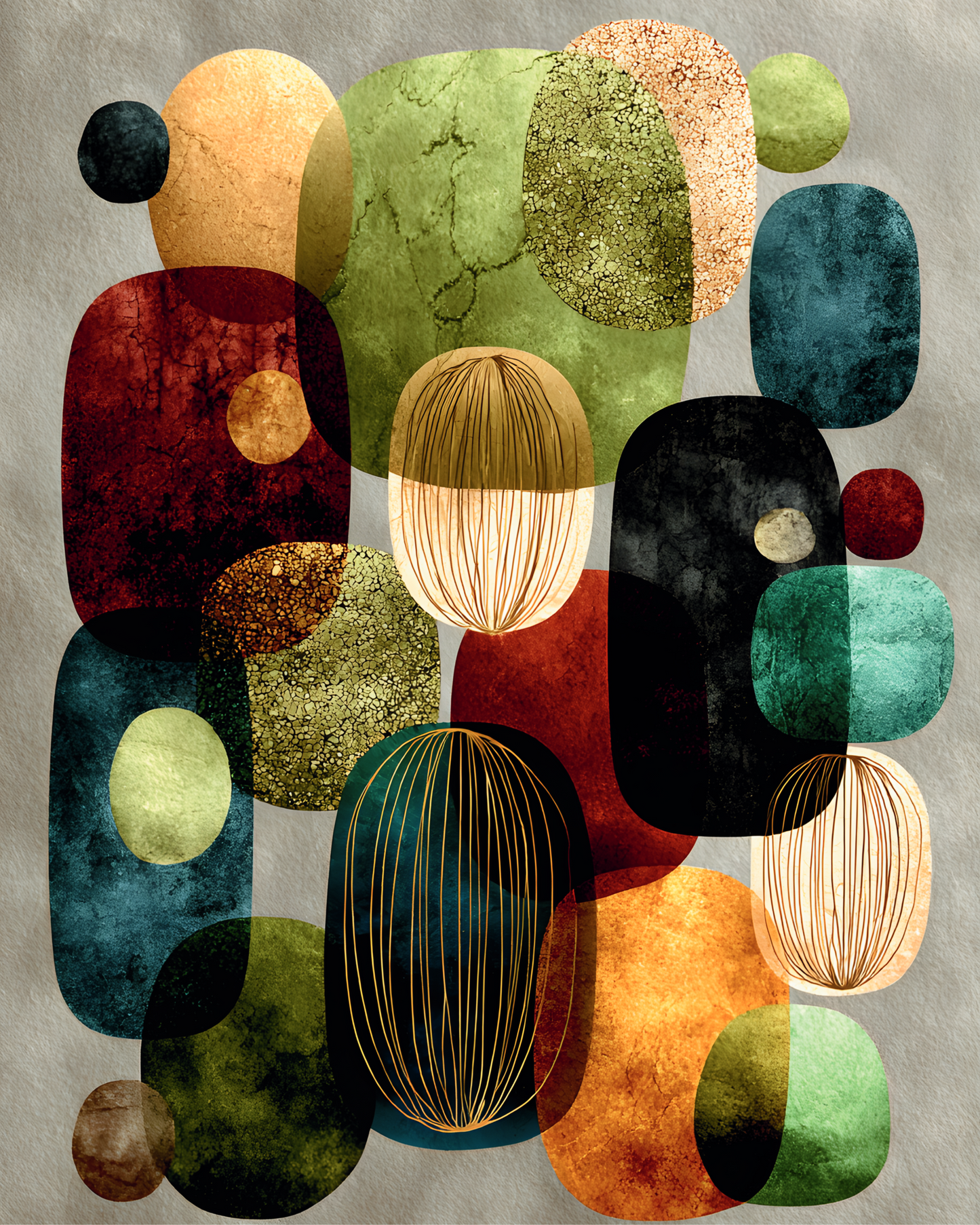 Organic Harmony Printable Wall Art | Instant Download