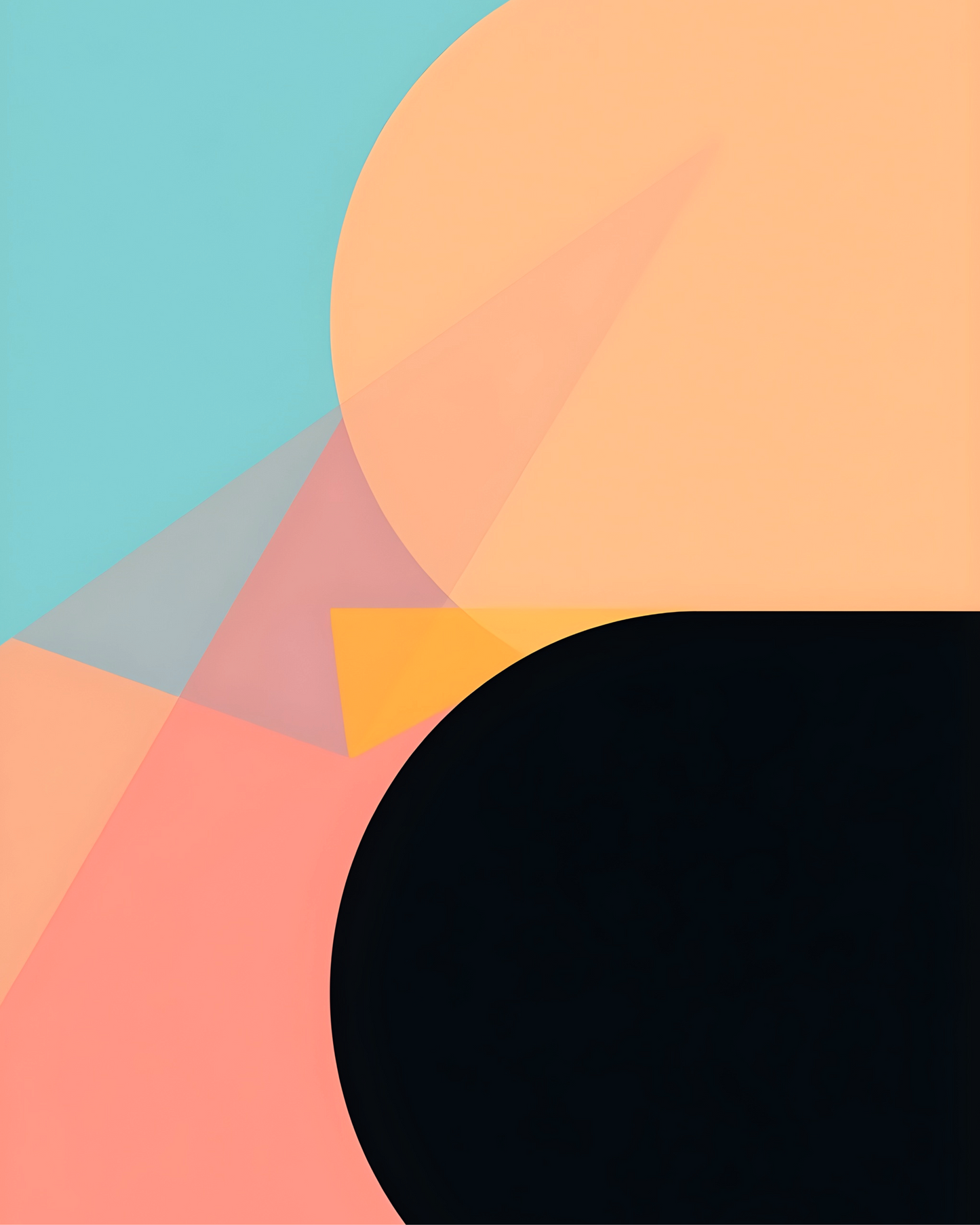Pastel Geometry Printable Wall Art | Instant Download