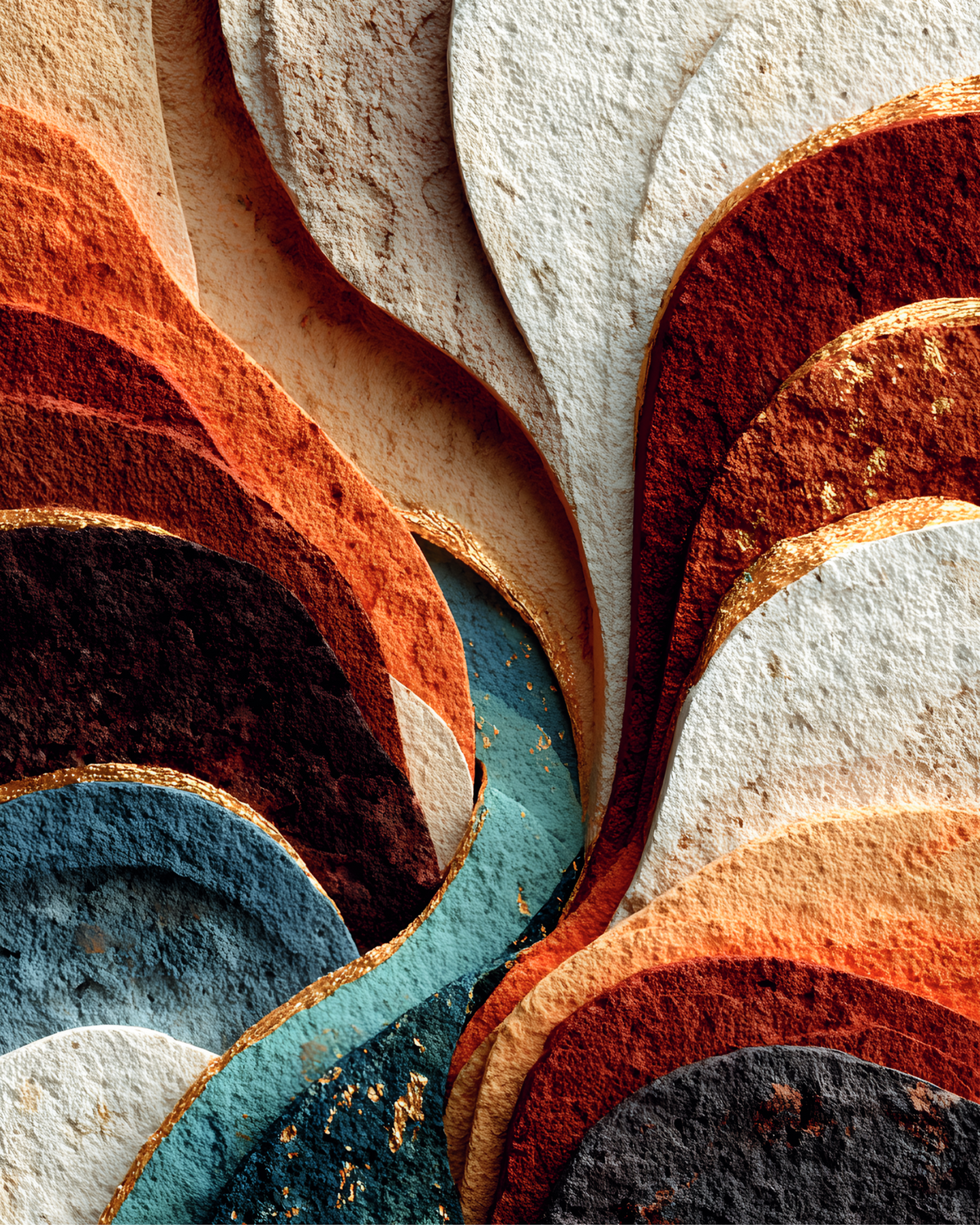 Printable wall art Terracotta Stillform for living room UK home decor digital print